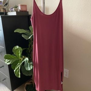 Cami dress with front slip